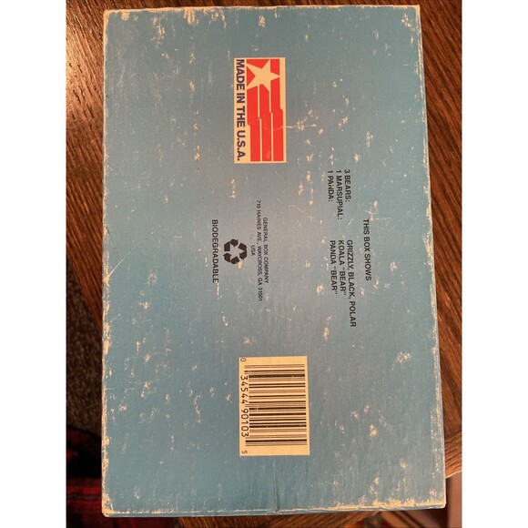 Vtg Pencil Box Bear Box Panda Polar General Box Company Made in USA - Picture 5 of 8